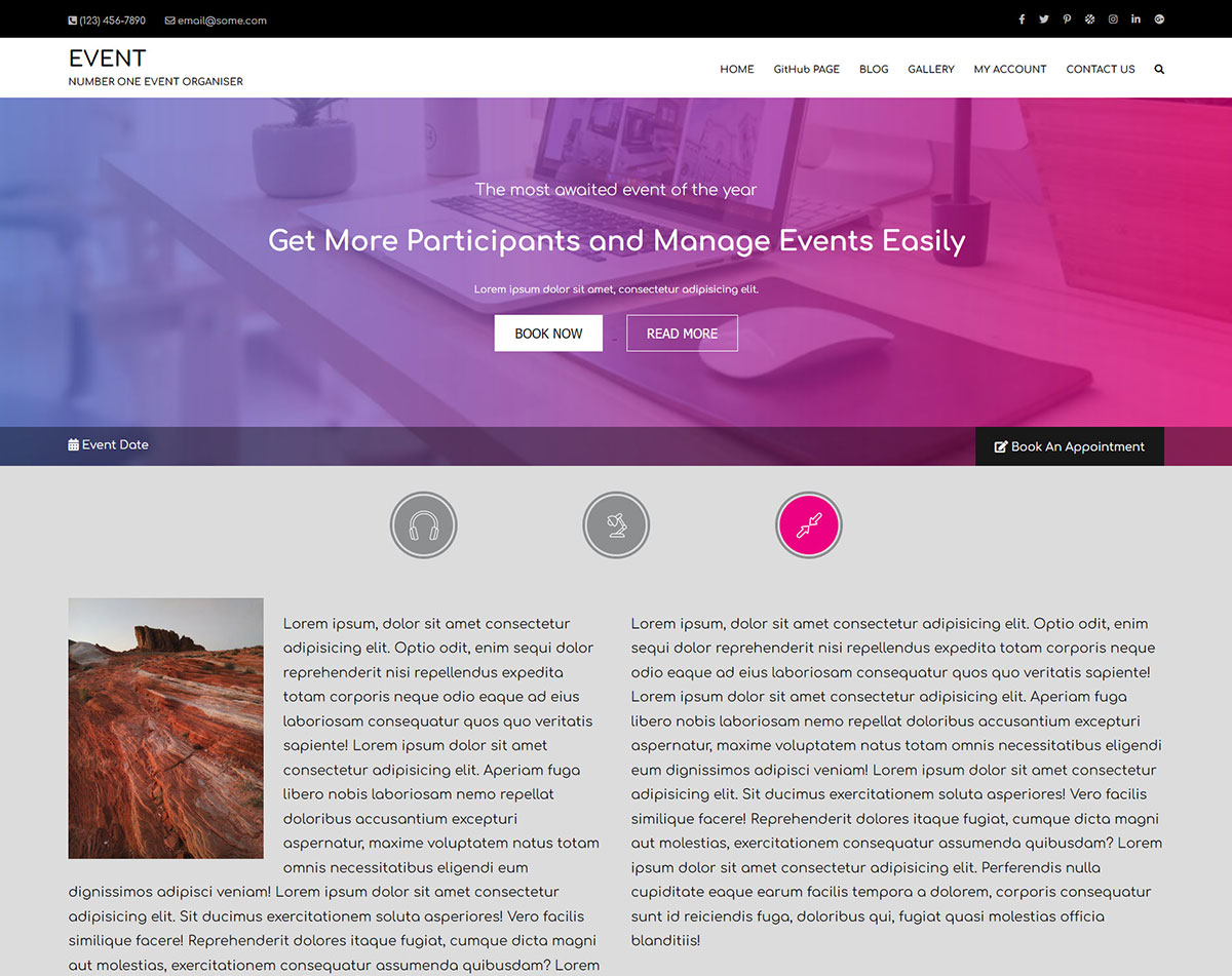 Events Front-End Application